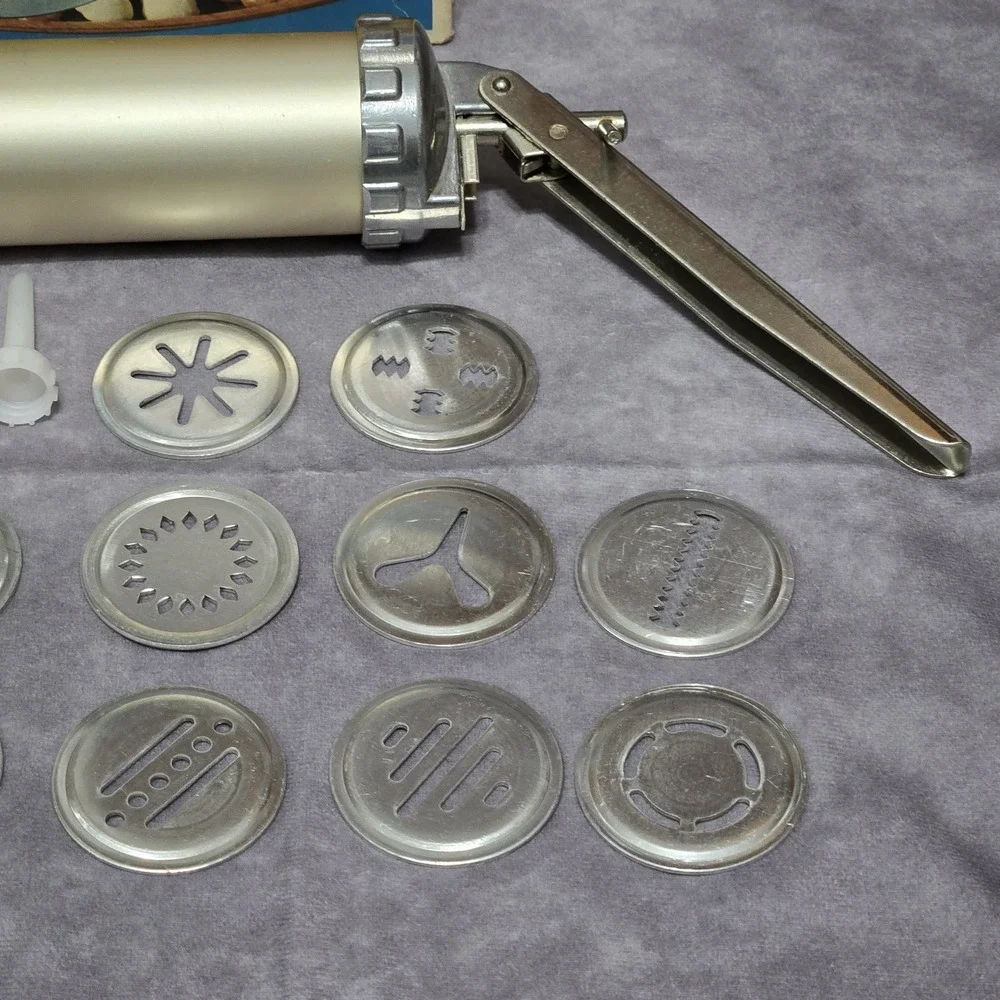 Sawa 2000 Deluxe Cookie Press & Biscuit Maker Made In Sweden Incomplete VTG